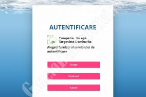 DÂMBOVIȚA Covid-19: Folosiţi portalul catd.ro, pentru a transmite indexul şi a face plata serviciilor Companiei de Apă!