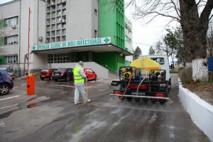 Actiuni de dezinfectie in zonele unitatilor spitalicesti din Constanta