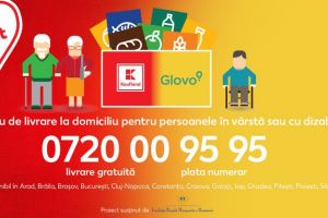 Kaufland şi Glovo – asigură livrare cu plata la domiciliu  pentru persoanele în vârstă sau cu dizabilităţi