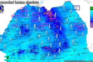 Record negativ la Satu Mare. Cea mai scăzută temperatură înregistrată în această dată