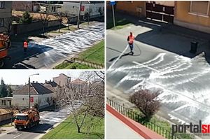 FOTO. Se spală străzile din municipiul Satu Mare! Măsură împotriva răspândirii COVID-19