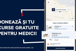Curse gratuite pentru medicii din Cluj-Napoca prin aplicaţia de taxi şi ridesharing FREE NOW