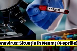 Coronavirus: Situaţia în judeţul Neamţ (4 aprilie)