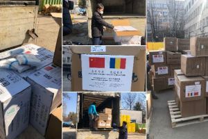 FOTO, VIDEO| Peste 20.000 de măşti de protecţie simple, măşti N95 şi 2000 de combinezoane, primite de la chinezii din Provincia Gansu, au ajuns la Spitalul Judeţean de Urgenţă Alba Iulia