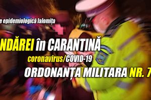 ORDONANȚA MILITARĂ nr.  7. Țăndărei intră în carantină.