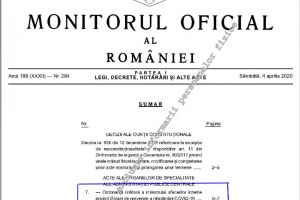 A fost adoptată Ordonanţa militară 7. Autorităţile au instituit carantina totală pentru un oraş, au anulat zboruri şi au introdus noi reguli pentru şoferii de tir