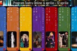 Programul online al Teatrului „Andrei Mureşanu” în săptămâna 6-12 aprilie
