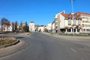 Bistriţa, primăvara, în vremea pandemiei. Străzi pustii, oameni acasă