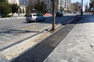 Constanta. Cai amenajate pentru circulatia bicicletelor pe bulevardul Tomis