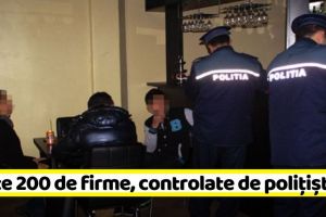 NEAMȚ: Peste 200 de firme, controlate de poliţişti