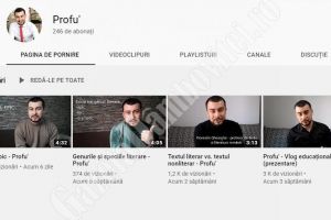 ȘTIREA DE BINE: Un tânăr profesor face vloguri pe teme de limba română pentru elevii de acasă
