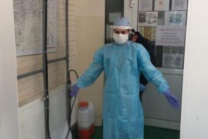 Tunel de decontaminare la UPU Cluj