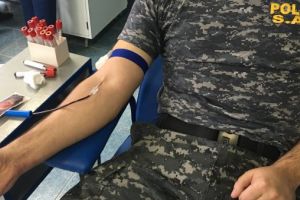 Au salvat vieţi. Poliţiştii sătmăreni au donat sânge timp de o săptămână