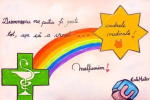 De Ziua Mondială a Sănătăţii, un copil din Sibiu le-a dedicat medicilor un desen – Mesajul este emoţionant