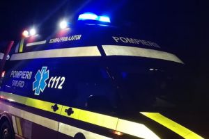 Accident la Moviliţa. S-a răsturnat cu maşina pe câmp. 1,12 mg/l alcool pur în aerul expirat