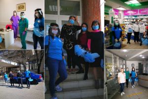 FOTO| Voluntarii de la Centrul „Maria Beatrice” au împărţit VIZIERE la cabinete medicale de familie, magazine alimentare şi instituţii din Alba