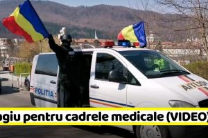 NEAMȚ: Omagiu pentru cadrele medicale din partea pompierilor, poliţiştilor şi jandarmilor (VIDEO)