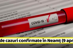 Coronavirus: 202 de cazuri confirmate în Neamţ. Vezi situaţia pe judeţe (9 aprilie)