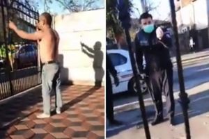 VIDEO Petrecere cu manele, stricată de poliţişti şi jandarmi. ‘Dacă intraţi în curte, tai 20 din voi până mă prindeţi’