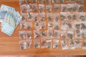 Le vindea prin gardul locuintei sale, unde se afla in autoizolare: Banuit de trafic de droguri, prins in flagrant (galerie foto)  