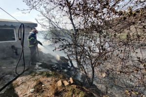Incendiu in Tulcea. Unde si cu ce forte de interventie actioneaza pompierii (galerie foto)