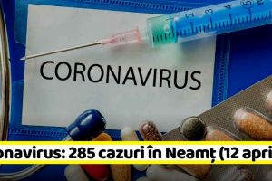Coronavirus: 285 de cazuri confirmate în Neamţ. Vezi situaţia pe judeţe (12 aprilie)