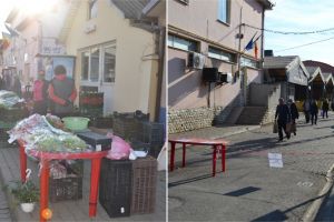 FOTO. Primăria Aiudului a redeschis Piaţa Agroalimentară, ca urmare a Ordonanţe nr. 8