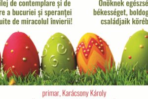 Felicitare din partea Primăriei şi Consiliului Local Găleşti