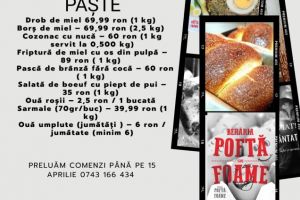 Beraria POFTA sau FOAME livreaza bucate traditionale pentru Paste!