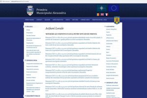 Secţiune specială dedicată COVID-19, pe pagina de internet a Primăriei Alexandria