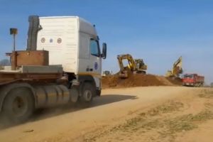 VIDEO Se lucrează de zor pe şantierul lotului Sibiu – Boiţa