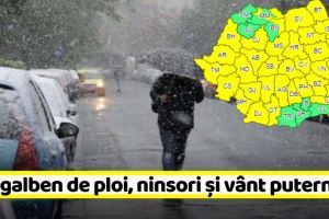 METEO: Cod galben de ninsori şi vânt puternic în zona de munte a judeţului Neamţ