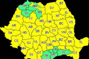 Avertizare meteo de ultimă oră! Judeţul Botoşani, sub Cod galben de vreme rea