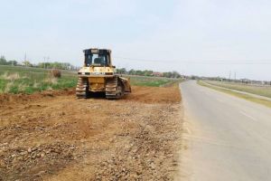 Lucrări la viitoarea centură de Sud a Timişoarei şi la kilometrul 11, în zona localităţii Giroc