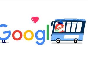 Google doodle coronavirus covid 19 Thank You. Public transportation workers