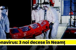 Coronavirus: 3 noi decese în Neamţ. 346 în ţară