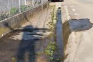 Balta de pe marginea drumului! O avarie la reţeaua de apă stă de două luni nereparată