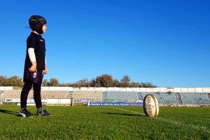 Micul rugbyst Andrei Cristian Diaconescu: Desi a implinit doar opt ani, Țutu“ e unul dintre veteranii echipei CS Navodari!