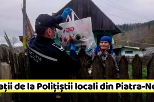 NEAMȚ: Poliţiştii locali din Piatra Neamţ au donat alimente (FOTO)