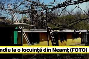 NEAMȚ: Incendiu la o locuinţă. Proprietarii au suferit atac de panică (FOTO)