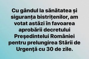 Ionuţ Simionca: Votul meu nu înseamnă un cec în alb pentru Guvern, care trebuie să ia măsuri imediate