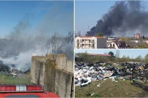 Foc pus intenţionat în municipiul Satu Mare. Intervenţie de trei ore a pompierilor