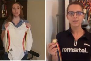 #ConstantaEsteBine: Un costum de gimnastica al Simonei Amanar si o medalie a Elizei Samara, licitate in campania Campionii strang randurile“