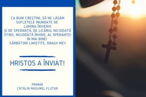 Mesajul primarului Cătălin Flutur pentru botoşăneni cu prilejul sărbătorilor de Paşte