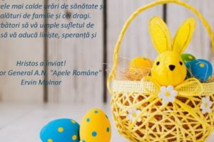 Conducerea Administraţiei Naţionale ”Apele Române” vă urează Sărbători fericite!