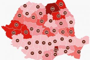94 de cazuri de Covid-19 confirmate în judeţul Bistriţa-Năsăud