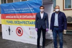 Tunel de contaminare, donat de un ONG Spitalului Judetean din Ploiesti, cu sprijunul RASP
