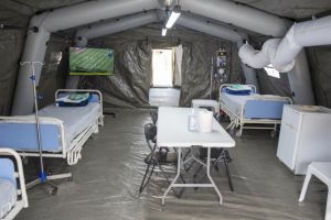 Pacienti diagnosticati cu virusul SARS-CoV-2 internati la spitalul militar ROL 2 din Otopeni