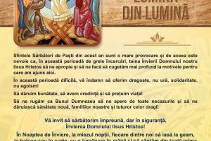 Mesajul de Paşti al primarului Mihai Chirica