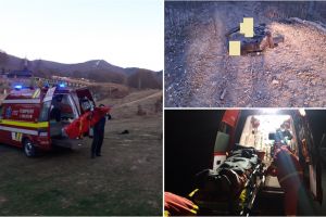 FOTO. Tânăr sătmărean rănit grav pe munte. Au intervenit salvamontiştii
